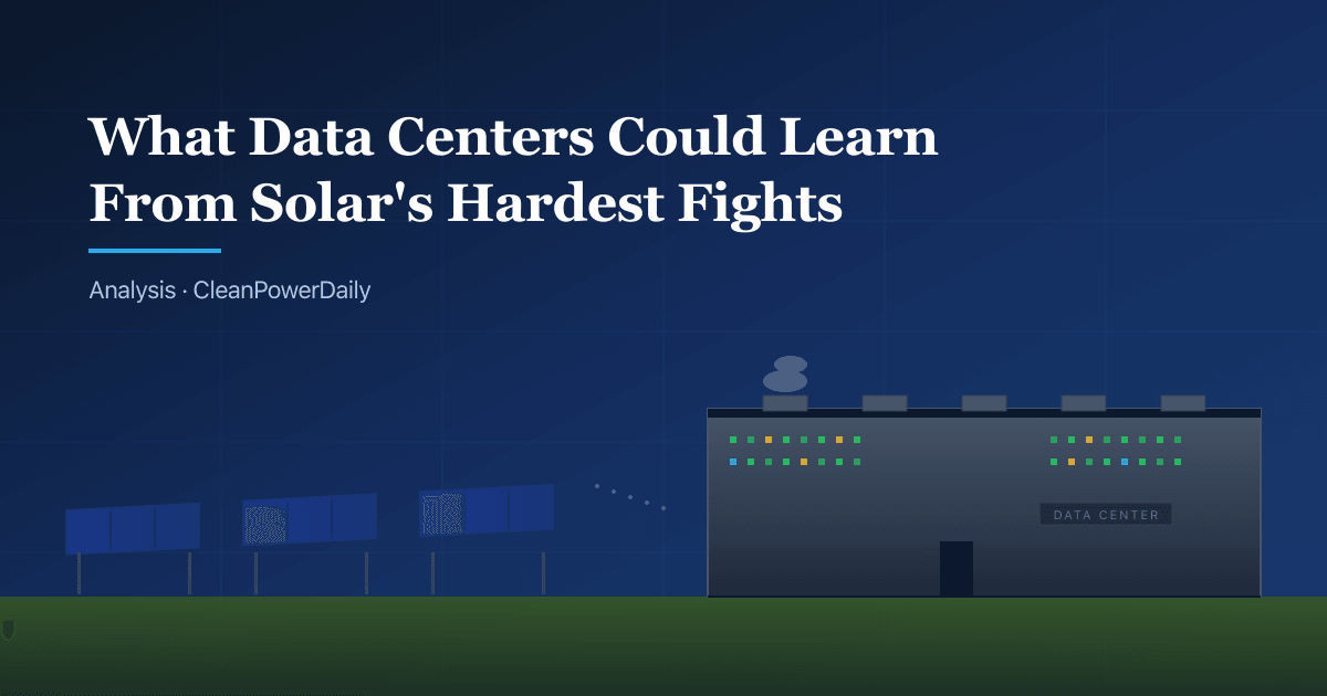 What Data Center Developers Could Learn From a Decade of Solar's Hardest Fights